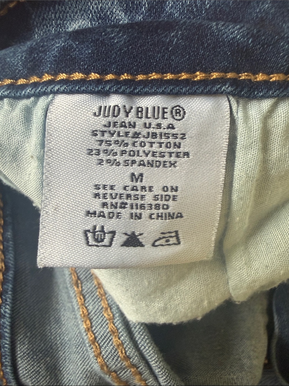 Judy Blue Light-Medium Blue Distressed Cuffed Denim Shorts - Picture 2 of 4